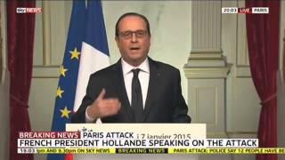 French President Hollande Addresses A Nation