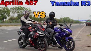 Aprilia457 VS Yamaha R3|| Two Segment Killers