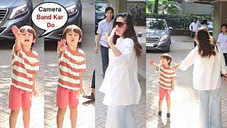 Kareena Kapoor Son Taimur Ali Khan Angrily Shouting On Media , Tell Them To Turn Off The Camera