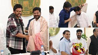 CM Revanth Reddy Meets Telugu Cinema Delegation | Nagarjuna, Venkatesh, Dil Raju | Gulte