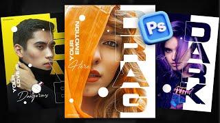 Modern Graphics DESIGN idea in Photoshop | Photoshop Tutorial