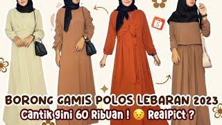 SHOPEE HAUL GAMIS LEBARAN POLOS TERBARU MURAH BERKUALITAS 60 Ribuan !!   Gamis Remaja Ala Korea !