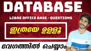 2024 SSLC IT | DATABASE |  Libre office base | Important model questions