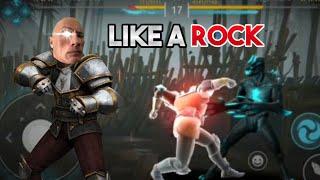 Using ironclad like a rock  || shadow fight arena