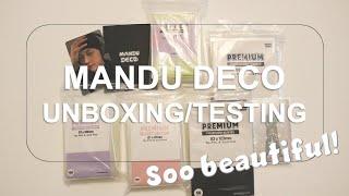 Mandu Deco Card Sleeves Unboxing and Testing