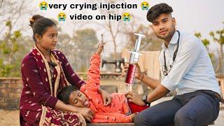 very painful injection funny video | Injection video girl crying hospital vlog | indian comedy