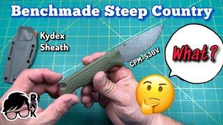Unboxing a Benchmade Steep Country fixed blade knife… hmm?
