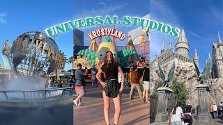 yendo a UNIVERSAL STUDIOS HOLLYWOOD con mis amigos: atracciones, probando comida, vlog || DALUNITA