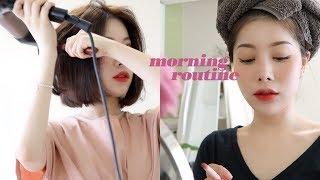 (sub) 수다떨며 준비하는 느긋한 아침?! ️My Morning Routine (스킨케어 /붓기빼기 /메이크업 / 석촌호수 나들이)