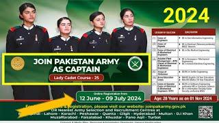 Join Army After Graduation 2024 | Lady cadet Course Lcc 25