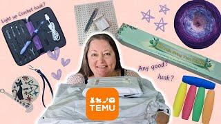 TEMU Crochet Haul & Review | Unboxing Affordable Crochet Supplies! 