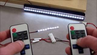 How to programming rf remote controller single led strips