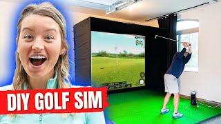 How to Build a Home Golf Simulator in 5 EASY Steps (DIY CHEAP GARAGE GOLF SIM)