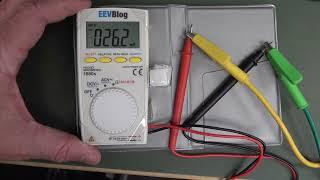 1980s EEVblog Pocket Multimeter Overload Testing