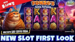 [슬롯머신][슬롯] NEW SLOT! 프라그마틱 플레이 폰조 필라인 포춘스 프리뷰! Pragmatic Play Fonzo's Feline FortunesFIRST LOOK