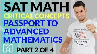 SAT Math: Critical Concepts for an 800 - Passport to Advanced Mathematics (Part 2 of 4)