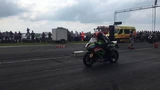 Kawasaki Ninja ZX-6 R - 1/4 mile drag race - 1/4 mile Rennen - drag racing