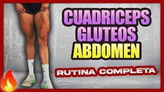 Ejercicios para Piernas, Glúteos y Abdomen con Mancuernas | RUTINA 60 MINUTOS para HIPERTROFIA 