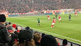 2:0 durch Ingvartsen I 1. FSV MAINZ 05 vs Borussia Mönchengladbach #m05 #mainz05 #bmg #borussia #pov