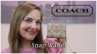 Coach Snap Wallet | Monogram/Heart Print