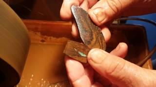 Yowah Opal Cutting and Polishing with Uwe Barfuss