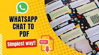 WhatsApp Chat to Pdf | Telegram Bot | Chatting Book Memories | Best Meetup Gift | Chat Memories