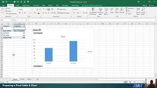 MS-Excel - Creating Pivot Table and Chart #030