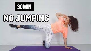 30 MIN NO JUMPING FULL BODY HIIT WORKOUT/NO EQUIPMENT