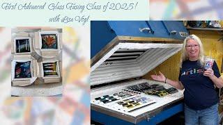 Erster Advanced Glass Fusing Kurs 2025 mit Lisa Vogt