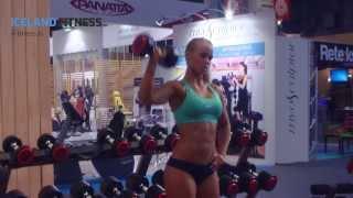 KRIS J at the 2013 Body and Fitness expo in Paris