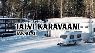 Talvi Karavaani - Renkaanvaihto ja Leville