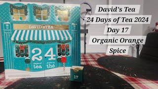 David's Tea 24 Days of Tea 2024 : Day 17 Organic Orange Spice!