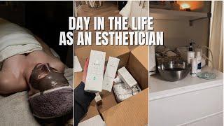 DAY In The Life as an Esthetician | NEW Skincare & Adding New Facials, Acne Facial Treatment