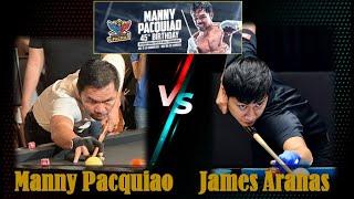 MANNY PACQUIAO VS JAMES ARANAS | 2023 MANNY PACQUIAO 10BALL OPEN #billiards #10ball #tournament