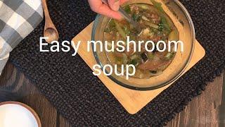 Easy Resistant Starch Recipe - Quick and easy mushroom soup recipe with choko and taro - Super tasty