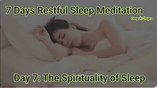 Day 7 | 7 Days to Restful Sleep | The Spirituality of Sleep