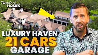 INSANE 12,000 Sq ft Florida Estate with 21-car Garage and Helipad!