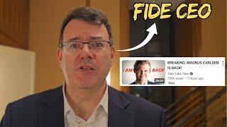 FIDE CEO Emil Sutovsky on Magnus Carlsen making a comeback to play World Blitz 2024