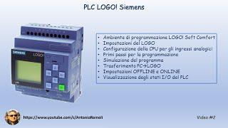 PLC Logo!  Ambiente di programmazione - Impostazioni LOGO e Primi passi di programmazione