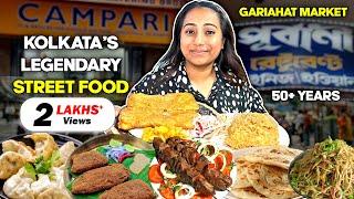 Kolkata's Legendary Street Food | Mughlai Paratha, Fish Kabiraji, Kebab & more | Gariahat Market