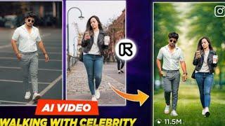 Trending Walking With Celebrity Video Editing | Runway Ai