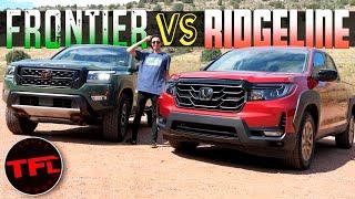 New 2022 Nissan Frontier vs. Honda Ridgeline: I Expected ONE Of These Trucks To Disappoint, But...