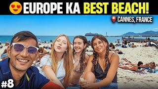 Beach life of Europe in Cannes, France  | Cannes film festival location