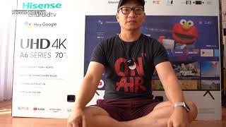 Hisense A6G Series 70" UHD 4K Unboxing, Setup, First Impressions