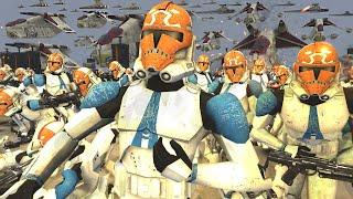 Full-Scale Clone Gunship INVASION of Mandalore! - Men of War: Star Wars Mod