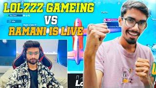 Gujarati vs Gujarati LoLzZz Gaming vs Ramani is Live i Rush Aj Video