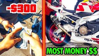 From $300 to an APRILIA TUONO! #MAXYDAILY