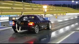 LS Autoworks Honda crx del sol runs 8.35@180mph sydney dragway.