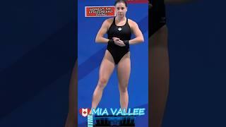 Amazing Springboard Diving  Mia VALLEE  #diving #shorts