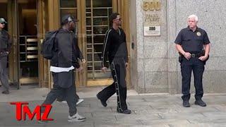 Diddy's Sons Appear Outside Of Courthouse During Indictment | TMZ